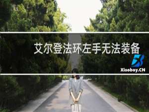 艾尔登法环左手无法装备