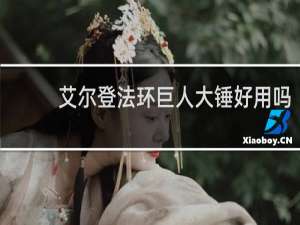 艾尔登法环巨人大锤好用吗