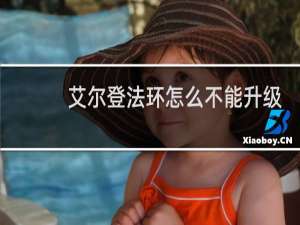 艾尔登法环怎么不能升级