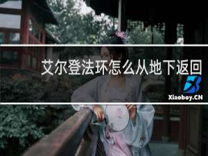 艾尔登法环怎么从地下返回