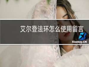艾尔登法环怎么使用留言