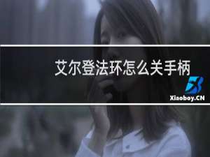 艾尔登法环怎么关手柄