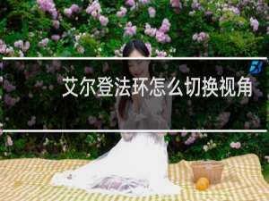 艾尔登法环怎么切换视角