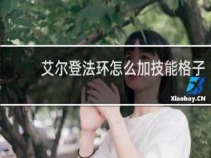 艾尔登法环怎么加技能格子