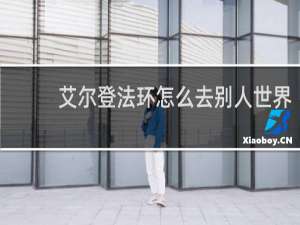 艾尔登法环怎么去别人世界