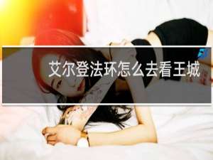 艾尔登法环怎么去看王城