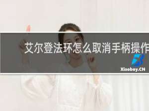 艾尔登法环怎么取消手柄操作