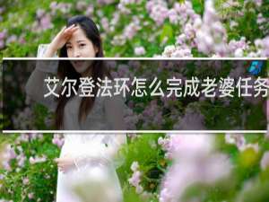 艾尔登法环怎么完成老婆任务