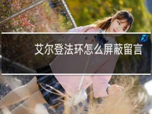 艾尔登法环怎么屏蔽留言