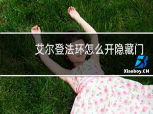 艾尔登法环怎么开隐藏门