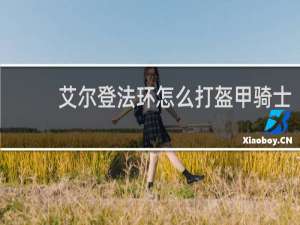 艾尔登法环怎么打盔甲骑士