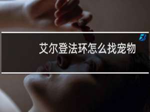 艾尔登法环怎么找宠物