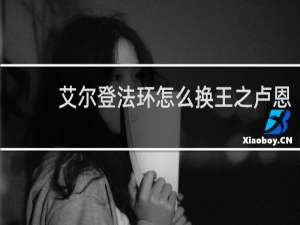 艾尔登法环怎么换王之卢恩