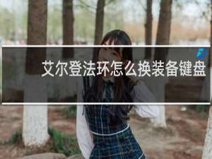 艾尔登法环怎么换装备键盘