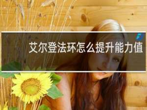 艾尔登法环怎么提升能力值