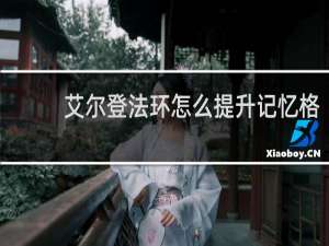 艾尔登法环怎么提升记忆格