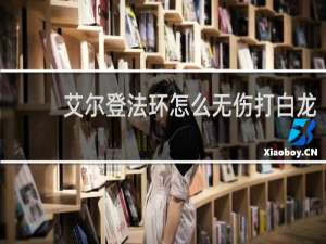艾尔登法环怎么无伤打白龙
