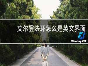 艾尔登法环怎么是英文界面