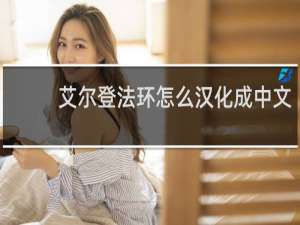 艾尔登法环怎么汉化成中文