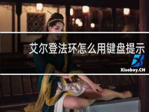 艾尔登法环怎么用键盘提示