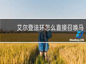 艾尔登法环怎么直接召唤马