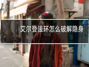 艾尔登法环怎么破解隐身