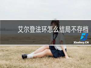 艾尔登法环怎么结局不存档