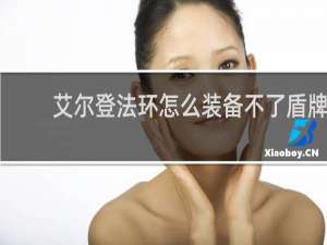 艾尔登法环怎么装备不了盾牌