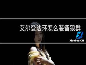 艾尔登法环怎么装备狼群