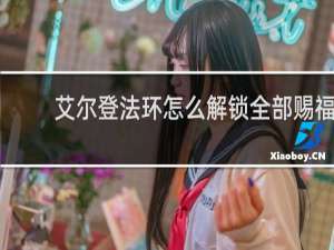 艾尔登法环怎么解锁全部赐福