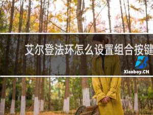 艾尔登法环怎么设置组合按键