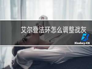 艾尔登法环怎么调整战灰
