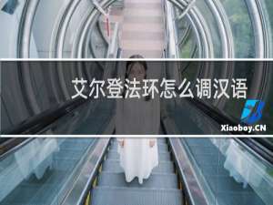 艾尔登法环怎么调汉语