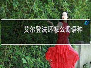 艾尔登法环怎么调语种