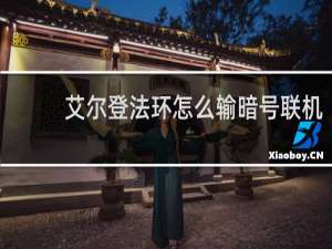 艾尔登法环怎么输暗号联机