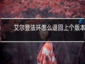 艾尔登法环怎么退回上个版本
