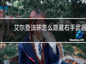 艾尔登法环怎么隐藏右手武器
