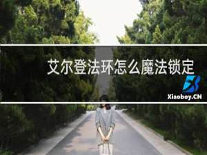 艾尔登法环怎么魔法锁定