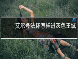 艾尔登法环怎样进灰色王城