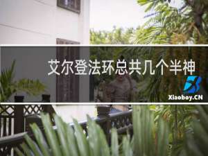 艾尔登法环总共几个半神