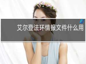 艾尔登法环情报文件什么用