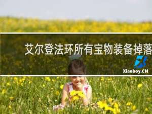 艾尔登法环所有宝物装备掉落