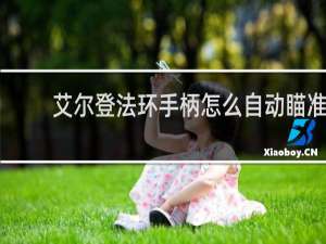艾尔登法环手柄怎么自动瞄准