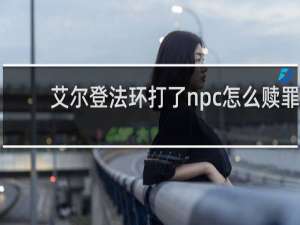 艾尔登法环打了npc怎么赎罪