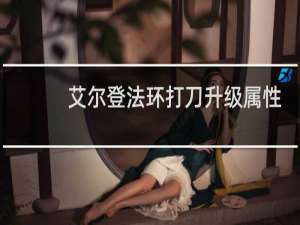 艾尔登法环打刀升级属性