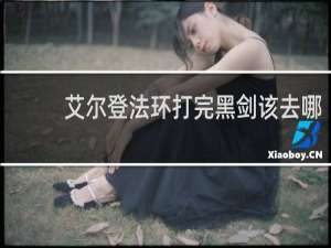 艾尔登法环打完黑剑该去哪