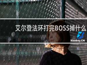 艾尔登法环打完BOSS掉什么