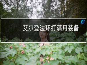 艾尔登法环打满月装备
