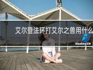 艾尔登法环打艾尔之兽用什么
