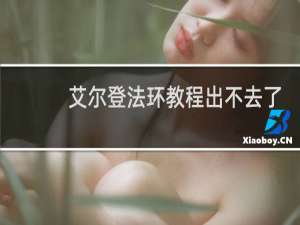 艾尔登法环教程出不去了